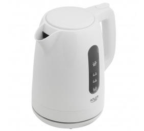 Adler Kettle | AD 1380w | Electric | 2200 W | 1 L | Polypropylene | 360° rotational base | White