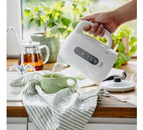 Adler Kettle | AD 1380w | Electric | 2200 W | 1 L | Polypropylene | 360° rotational base | White