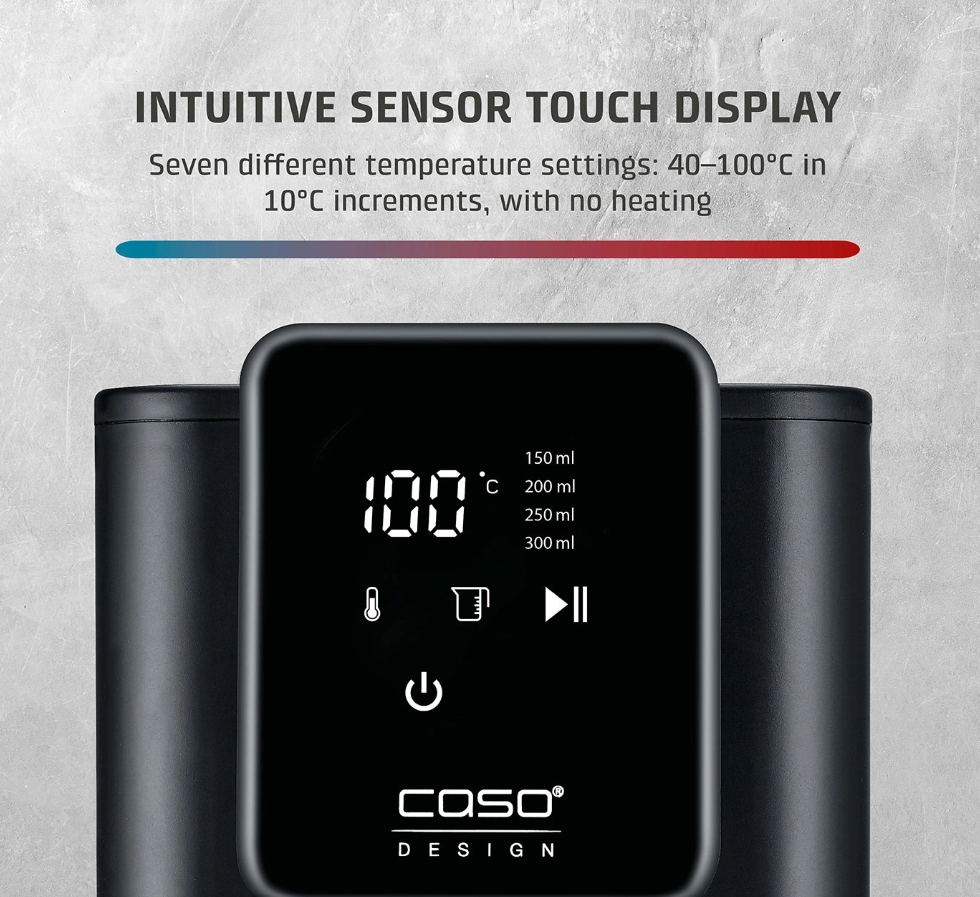 Caso Turbo Hot Water Dispenser | HW 616 | Water Dispenser | 2600 W | 2.5 L | Plastic/Stainless Steel | Black/Stainless Steel