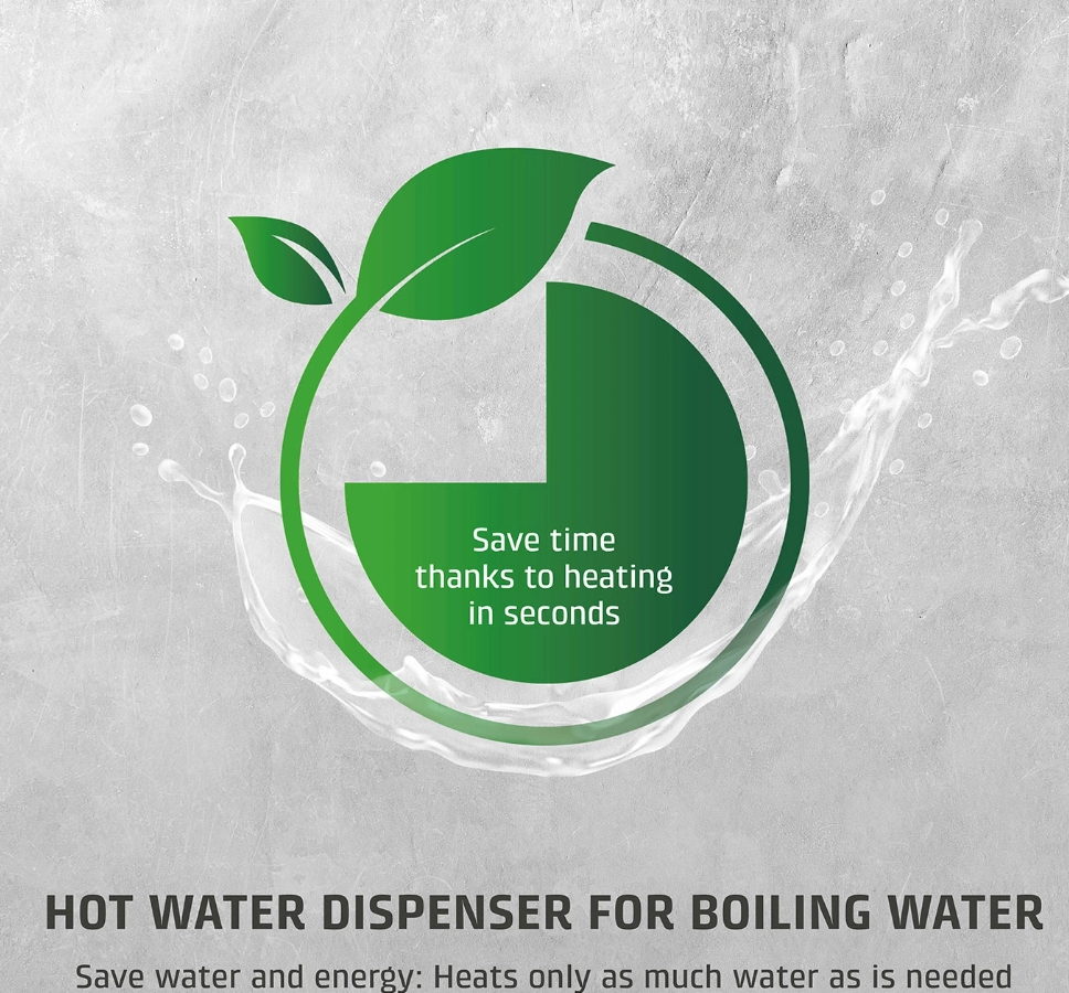 Caso Turbo Hot Water Dispenser | HW 616 | Water Dispenser | 2600 W | 2.5 L | Plastic/Stainless Steel | Black/Stainless Steel