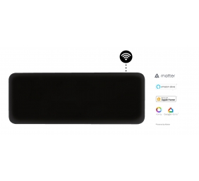 Mill Invisible Smart WiFi Heater | PA1300WIFI4B | Panel Heater | 1300 W | Suitable for rooms up to 15-19 m² | Black | IPX4