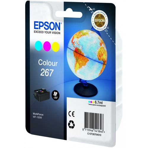 Epson 267 Tri-colour Ink Cartridge | Ink | Cyan, Magenta, Yellow