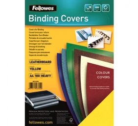 Įrišimo viršeliai Fellowes Delta Leather Board Cover A4 Yellow