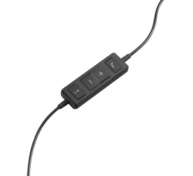 Ausinės su mikrofonu laidinės Logitech H570e USB (981-000571)