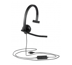 Logitech H570e Mono Laidinės ausinės USB-A, Juoda