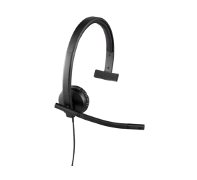 Logitech H570e Mono UC Laidinės ausinės USB-A, Juoda