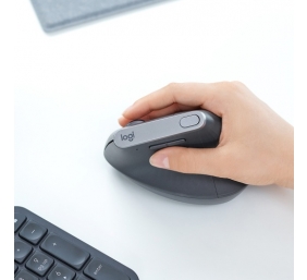 Logitech | Ergonomic Mouse | MX VERTICAL | Wireless | USB, Bluetooth | Graphite