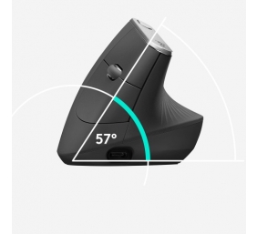 Logitech | Ergonomic Mouse | MX VERTICAL | Wireless | USB, Bluetooth | Graphite