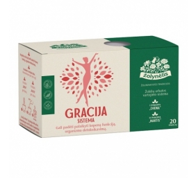 Žolynėlis žolelių arbata Gracija Sistema (Sudeginimas ir Valymas), 40g (20x2g)