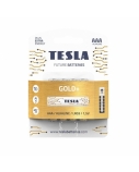 Baterijos Tesla AAA Gold+ Alkaline LR03 1250 mAh (4 vnt) (12030420)