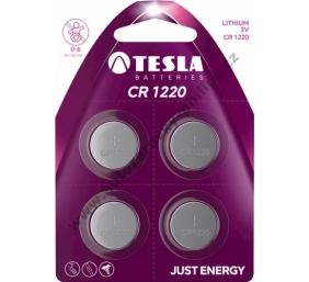 Baterija Tesla CR1220 Lithium 38 mAh 4 vnt.