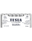 Baterijos Tesla AA Silver+ Alkaline LR06 2600 mAh (24 vnt)