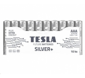 Baterijos Tesla AAA Silver+ Alkaline LR03 1150 mAh (10 vnt) (13031010)