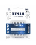 Baterijos Tesla AAA Silver+ Alkaline LR03 1150 mAh (4 vnt) (13030420)