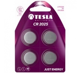 Baterija Tesla CR2025 Lithium 165 mAh 4 vnt.