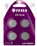 Baterija Tesla CR1616 Lithium 45 mAh 4 vnt.