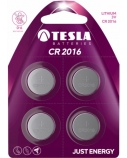 Baterija Tesla CR2016 Lithium 90 mAh 4 vnt.