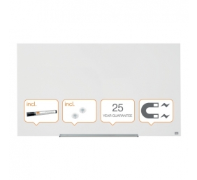 Stiklinė balta magnetinė lenta Glass Nobo Widescreen 57