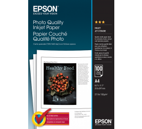 Epson Photo Quality Inkjet Paper - A4 - 100 sheets