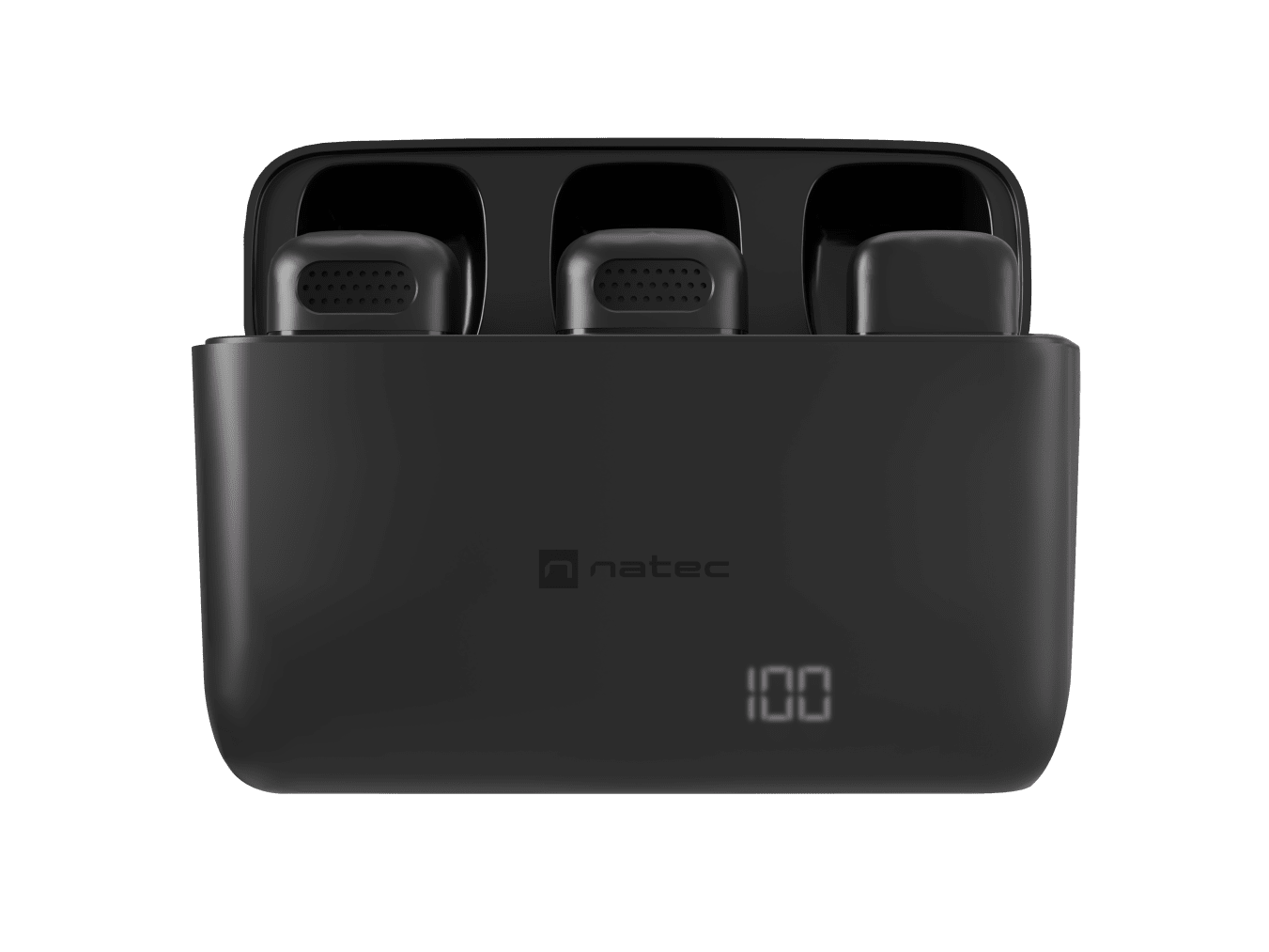 Natec | Hopper Lavier Mobile Microphone USB-C, 2 pcs | Noise reduction | Black