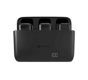 Natec | Hopper Lavier Mobile Microphone USB-C, 2 pcs | Noise reduction | Black