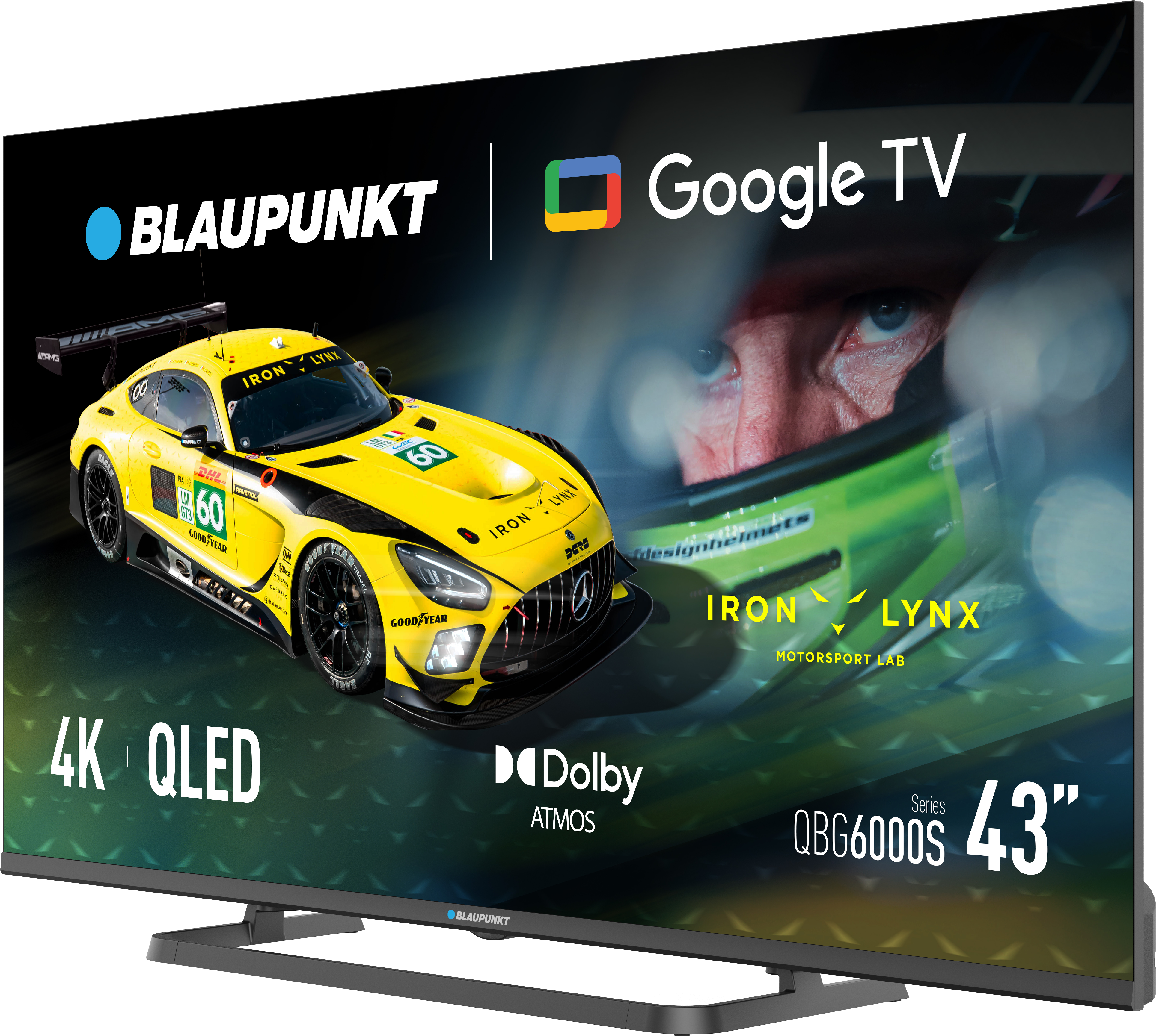Blaupunkt QLED TV | 43QBG6000S | 43 | Smart TV | Google TV | Black