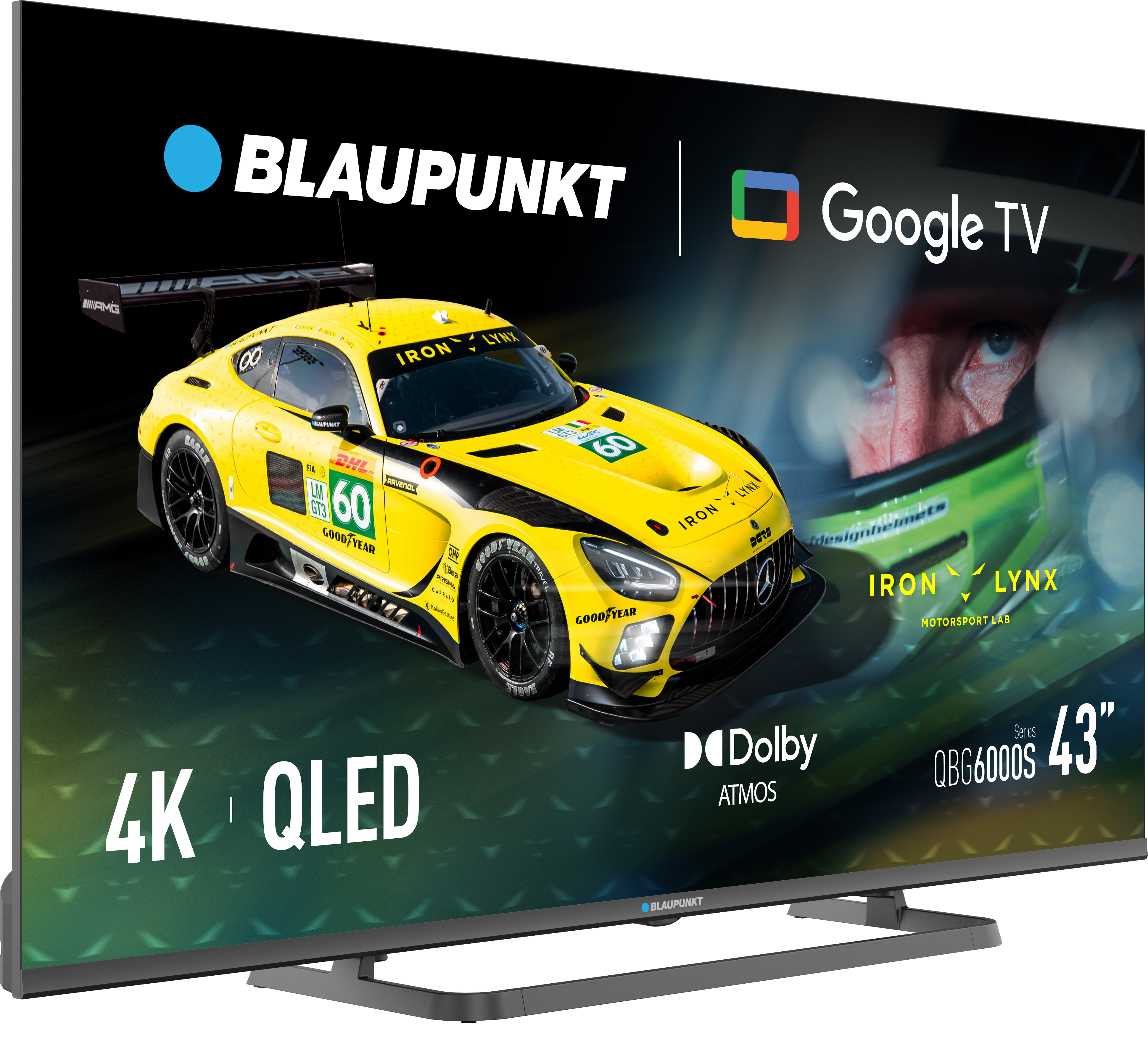 Blaupunkt QLED TV | 43QBG6000S | 43 | Smart TV | Google TV | Black