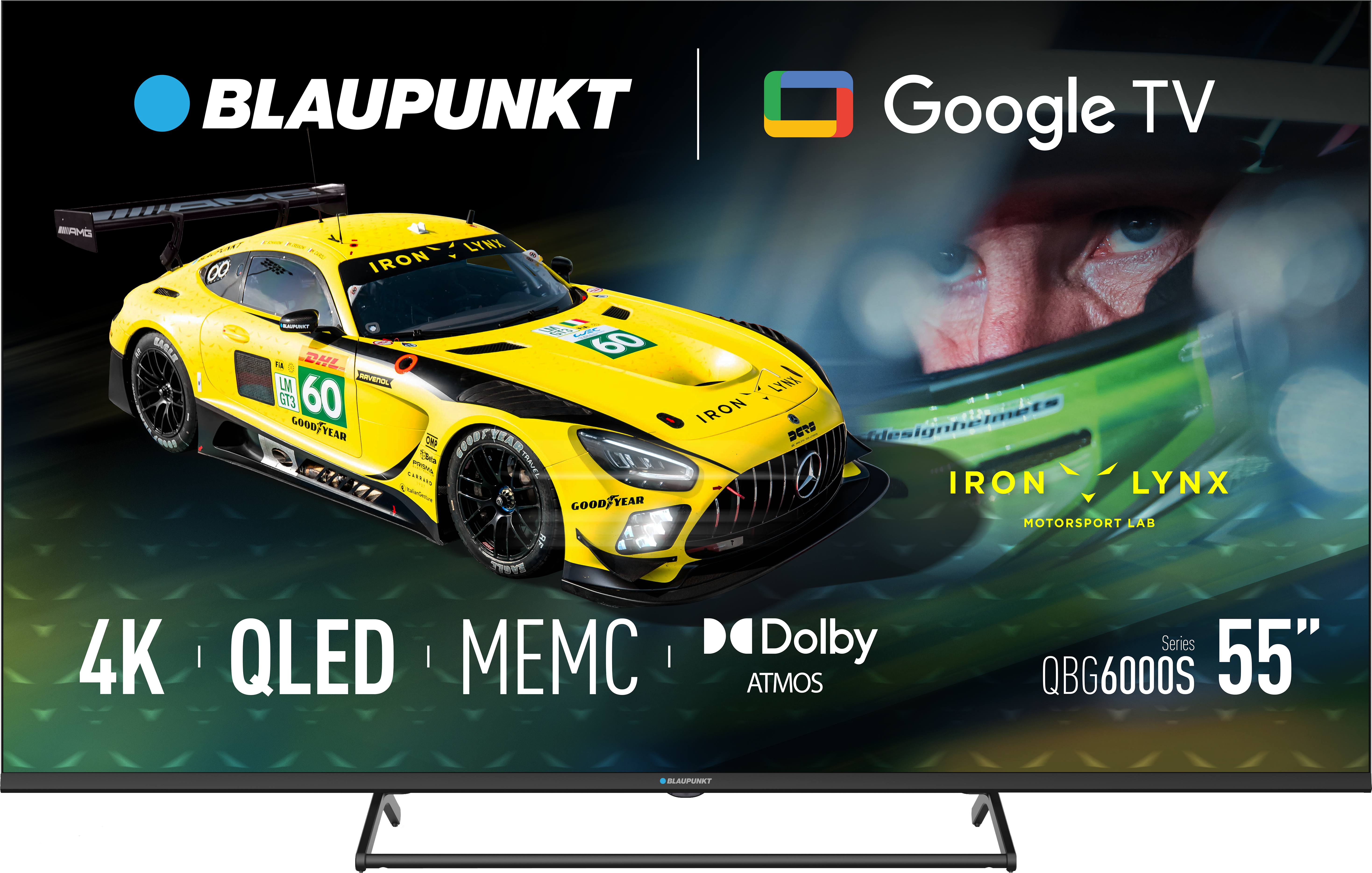Blaupunkt QLED TV | 55QBG6000S | 55 | Smart TV | Google TV | Black