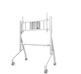 Neomounts Floor stand | FL50-575WH1 TV trolley | Adjustable Height | 65-110 " | Maximum weight (capacity) 125 kg | White