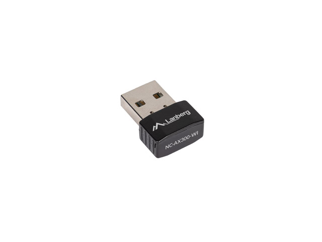Lanberg USB Adapter Wireless Network Card, NC-AX300-WI AX300