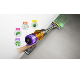 Dyson V12 Detect Slim Absolute (2023) Belaidis dulkių siurblys, Nickel/Yellow (SPEC)