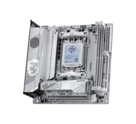 MSI MPG X870I EDGE TI EVO WIFI | Processor family AMD | Processor socket AM5 | DDR5 | Supported hard disk drive interfaces SATA, M.2 | Number of SATA connectors 2