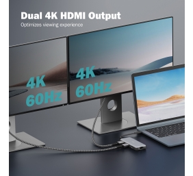 Digitus USB-C docking station, 8-port | DA-70915 | Ethernet LAN (RJ-45) ports 1 | HDMI ports quantity 2