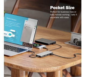 Digitus USB-C docking station, 8-port | DA-70915 | Ethernet LAN (RJ-45) ports 1 | HDMI ports quantity 2