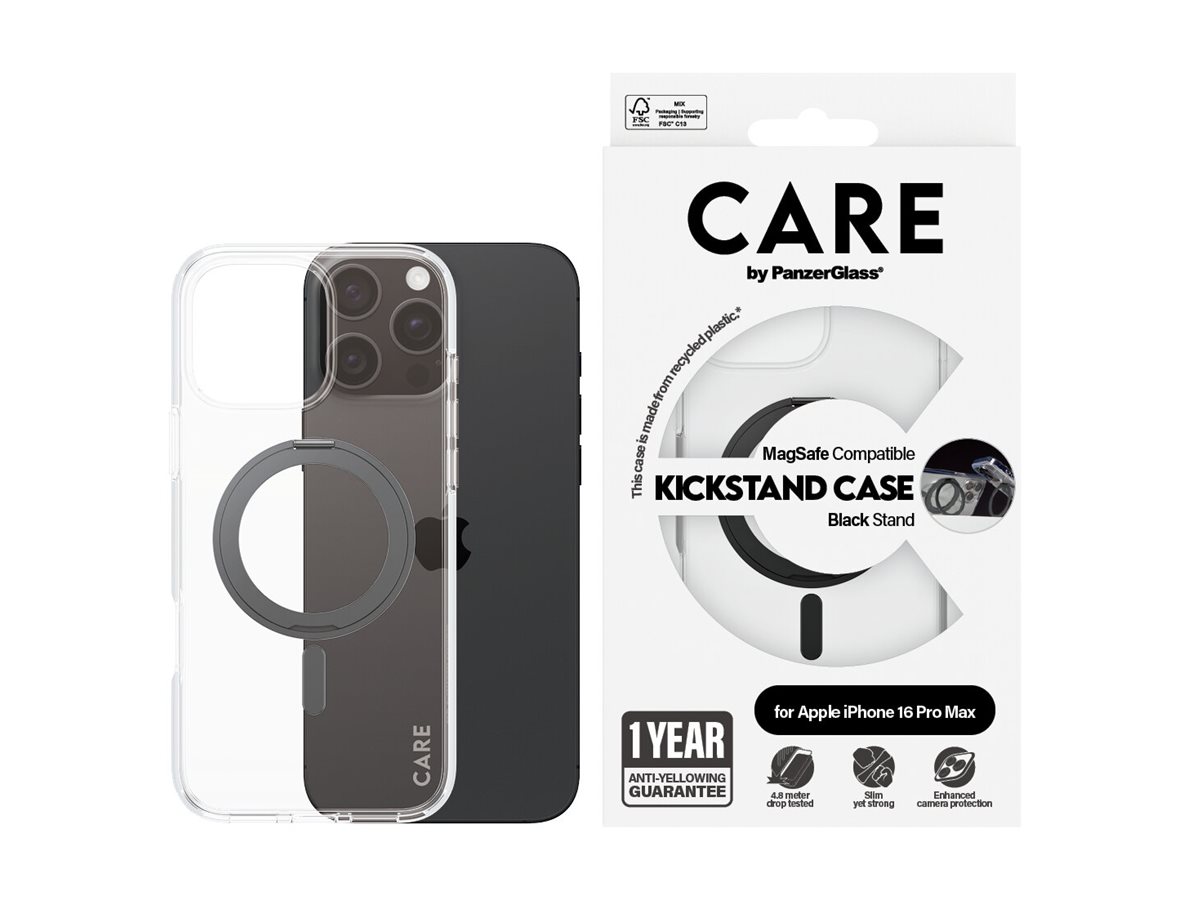 CARE Back cover | Apple | iPhone 16 Pro Max | Recycled plastic | Transparent