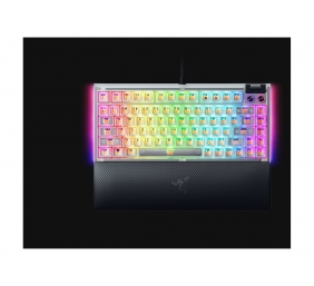 Razer Hot-swappable Mechanical Gaming Keyboard | BlackWidow V4 75% | Gaming Keyboard | Wired | US | Phantom White Edition | USB Type-C | Razer Mechanical Switches (Tactile)