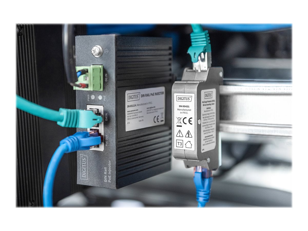 Digitus | PoE surge protector, RJ45 | DN-95421 | Sockets quantity 1