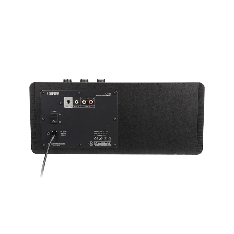 Edifier Integrated Stereo Speakers | D12 | 70 W | Bluetooth | Black | Wireless connection