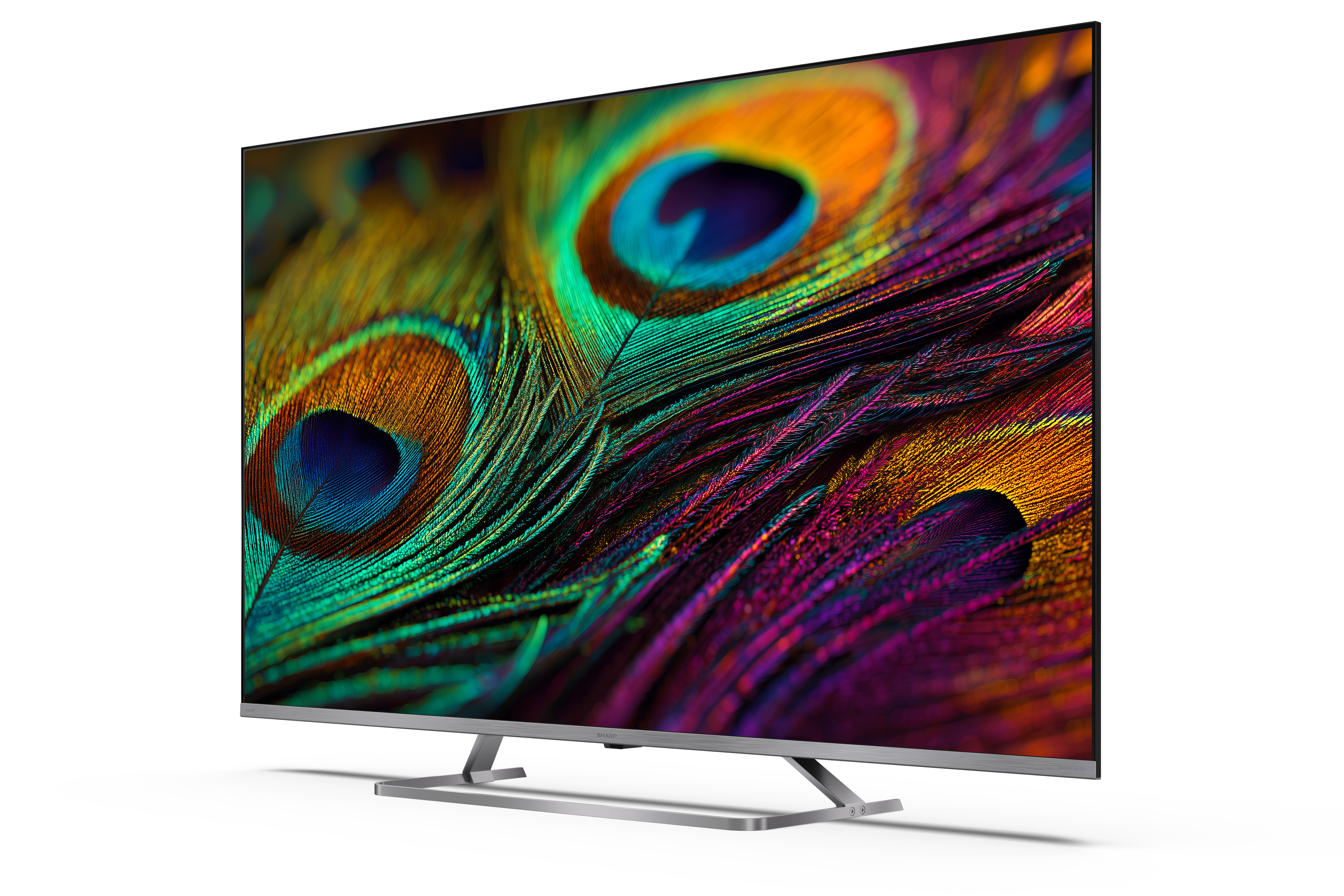 Sharp 4K QLED MiniLED TV | 50JP7265E | 50 | Smart TV | Google TV | UHD | Silver