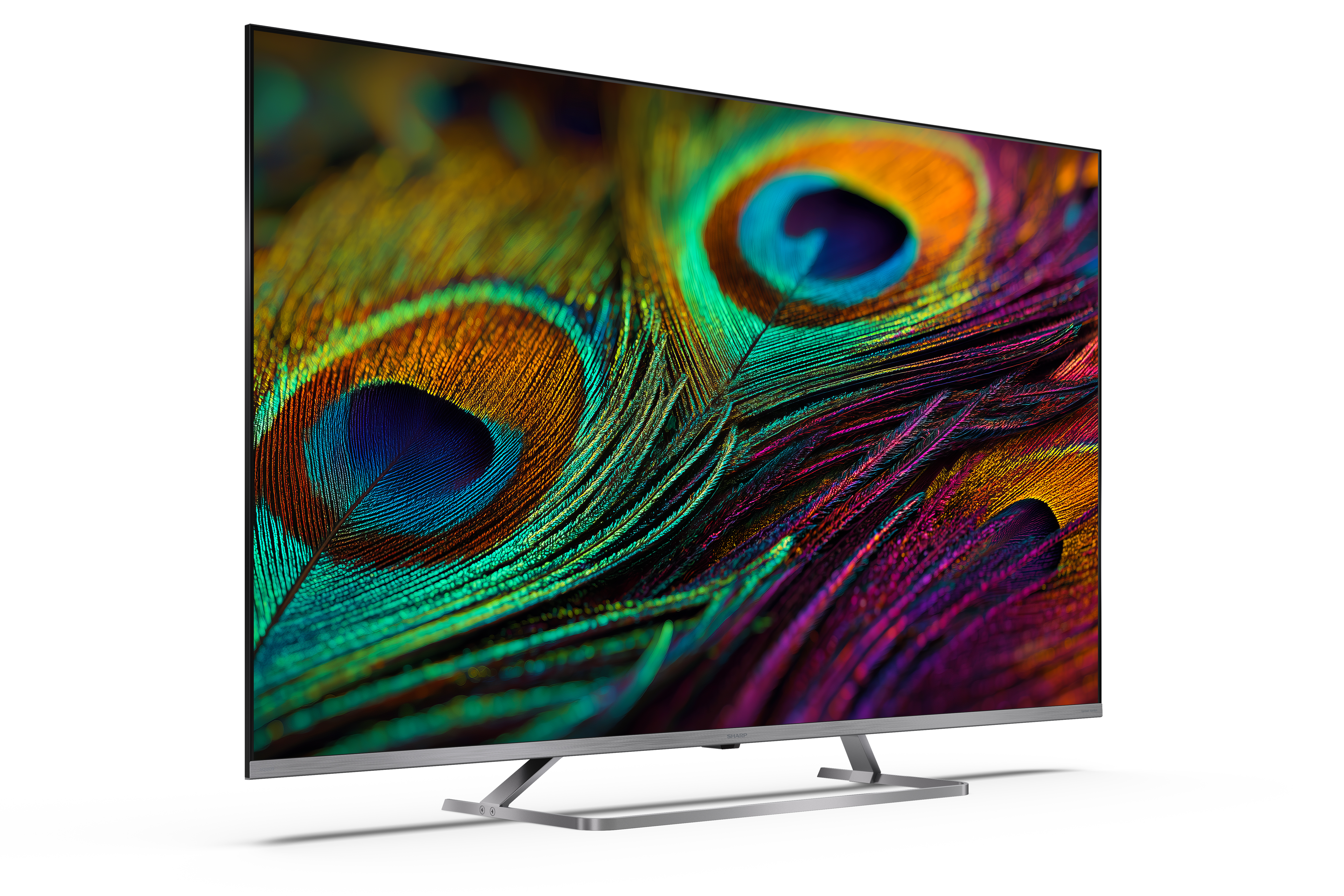 Sharp 4K QLED MiniLED TV | 50JP7265E | 50 | Smart TV | Google TV | UHD | Silver