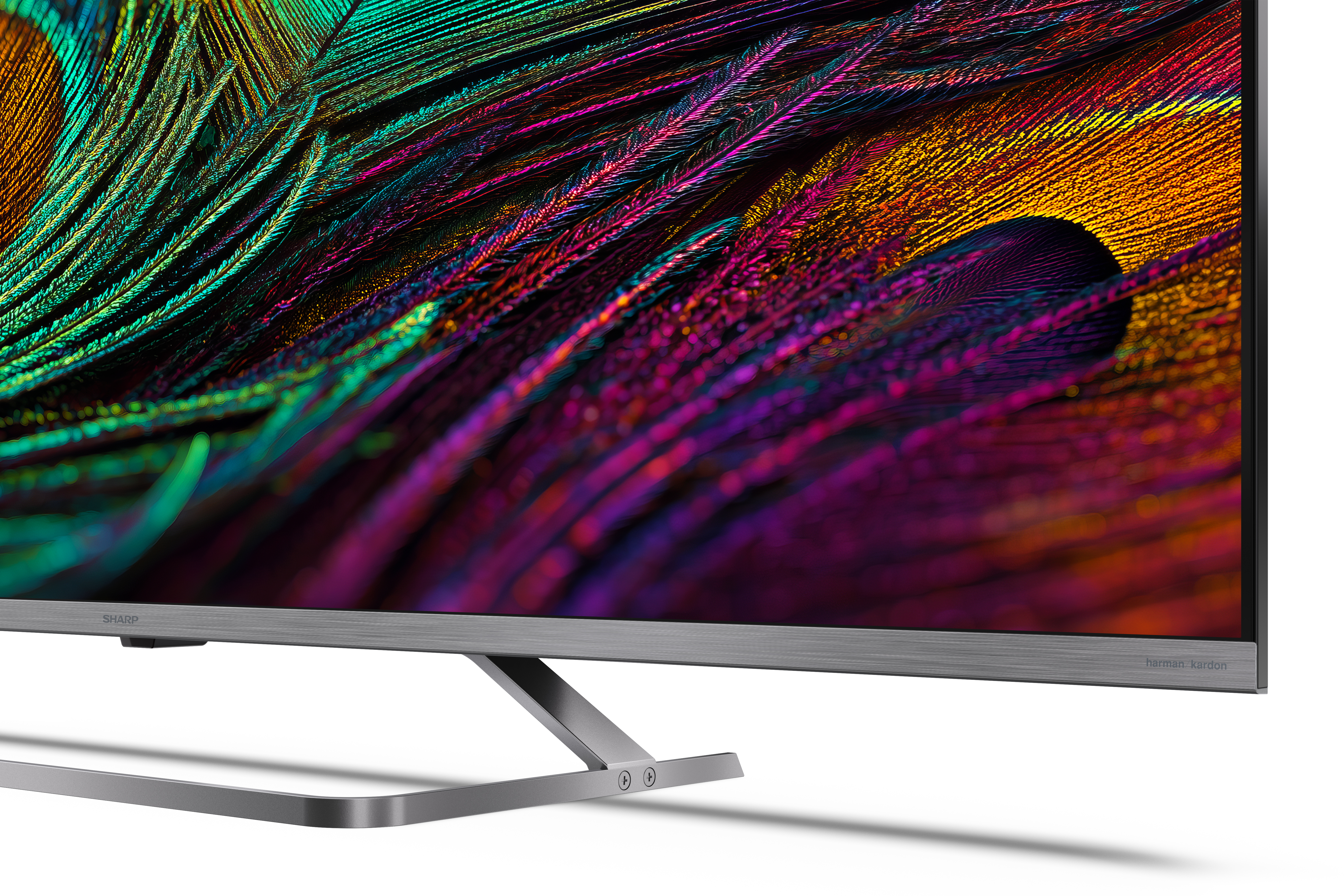 Sharp 4K QLED MiniLED TV | 50JP7265E | 50 | Smart TV | Google TV | UHD | Silver