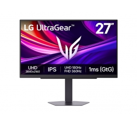 LG | 27G810A-B | 27 " | IPS | UHD | 16:9 | 180 Hz | 1 ms | 3840 x 2160 pixels | 400 cd/m² | HDMI ports quantity 2