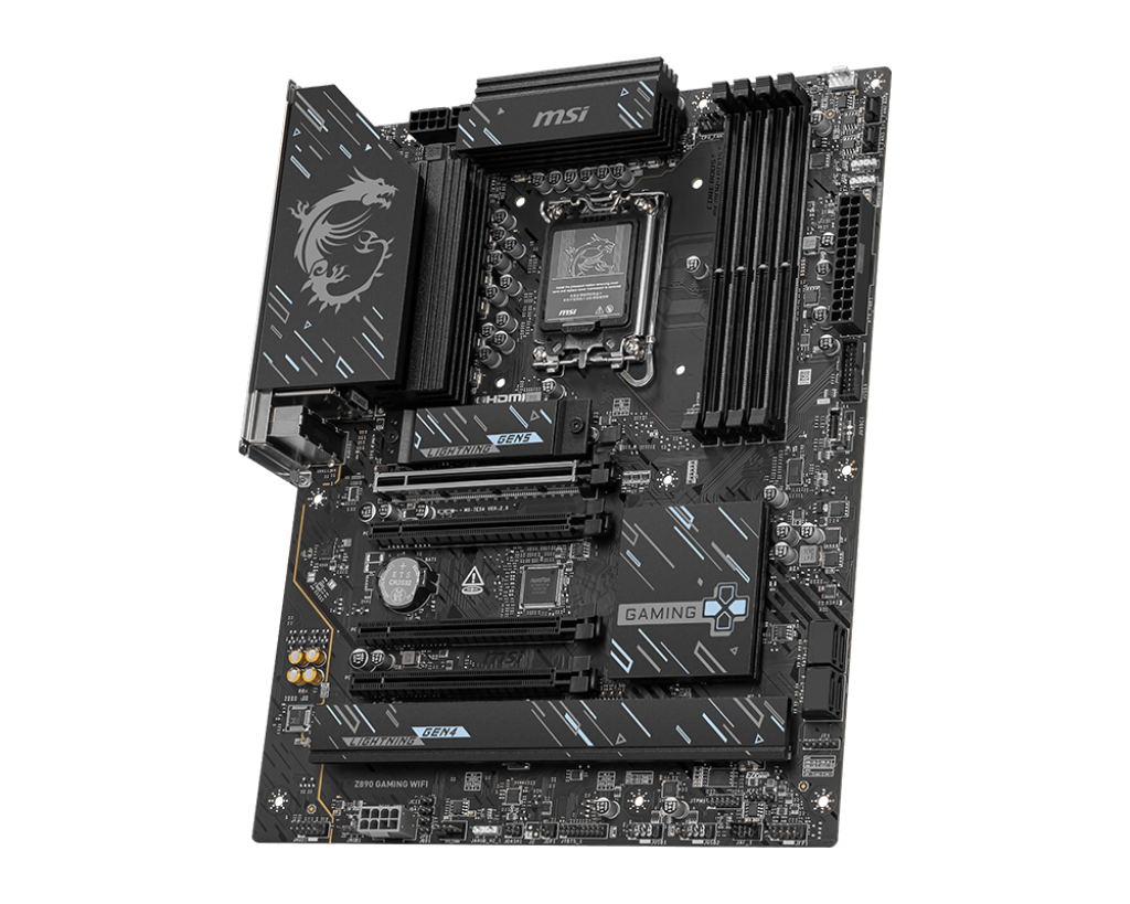 MSI Z890 GAMING WIFI | Processor family Intel | Processor socket LGA1851 | DDR5 | Supported hard disk drive interfaces M.2, SATA | Number of SATA connectors 4