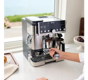 NINJA | Coffee Maker | ES701EU Luxe Café Pro | Pump pressure 9 bar | Built-in milk frother | Ground | 1650 W | Black/Stainless Steel
