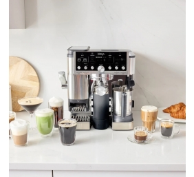 NINJA | Coffee Maker | ES701EU Luxe Café Pro | Pump pressure 9 bar | Built-in milk frother | Ground | 1650 W | Black/Stainless Steel