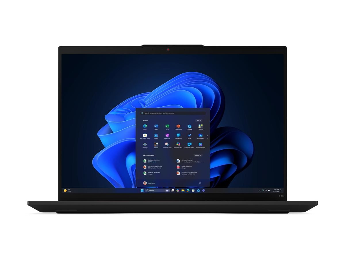 Lenovo ThinkPad L16 G2 AMD | Black | 16 " | IPS | WUXGA | 1920 x 1200 pixels | Anti-glare | AMD Ryzen 7 PRO | 250 | 16 GB | SODIMM DDR5 | Solid-state drive capacity 512 GB | AMD Radeon 780M Graphics | Windows 11 Pro | 802.11be | Bluetooth version 5.4 | LT
