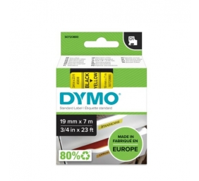 Dymo 45808 (S0720880) D1 Etikečių juostelė 19mm x 7m, Black on Yellow