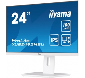 iiyama ProLite XUB2492HSU-W6 Monitorius 24'' IPS FHD 1920x1080 0.4 ms 250 cd/m2 100 Hz, Balta (SPEC)
