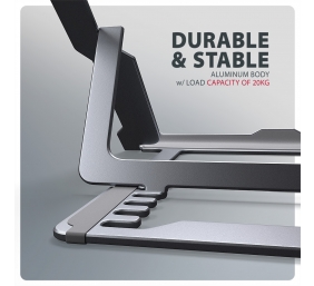 AXAGON STND-LAG stand for laptops and tablets | Adjustable Height, Angle | 10-17.3 " | Maximum weight (capacity) 20 kg | Grey