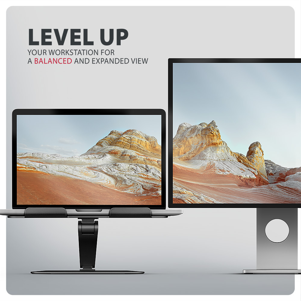 AXAGON STND-LQB stand for notebooks and tablets | Adjustable Height, Angle | 10-17.3 " | Maximum weight (capacity) 5 kg | Black